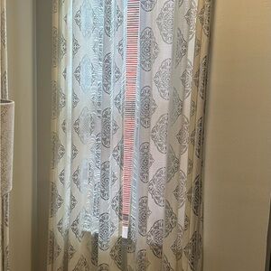 Elegant Gray Patterned Curtains